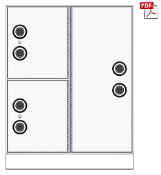 B4232-312-SM Teller Lockers