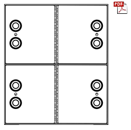 B4232-414-SM Four Compartment Locker