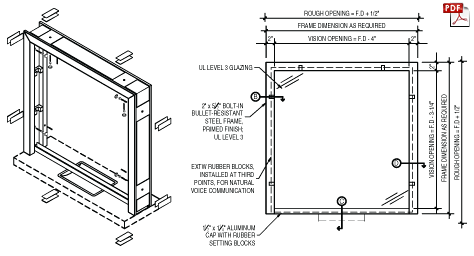 bullet resistant window, bullet resistant transaction window, bullet resistant glass-clad polycarbonates, kevlar armor panels, fiberglass armor panels, pass-through deal trays